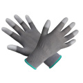 Polyester PP Palm Coated Gray PU Glove
